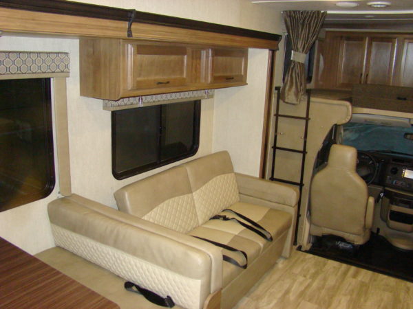 2020 32’ class c rv interior sofa area