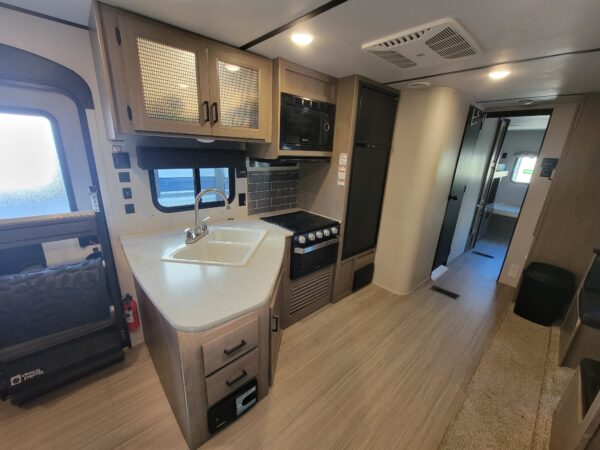 Open kitchen area